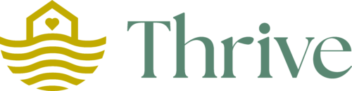 52850 THRIVE Secondary Logo GREEN AND GOLD